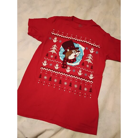 Buc-ees Worth Melting For Christmas T-Shirt Size Small - Picture 2 of 5